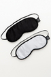 FS-40177 Набор из двух масок на глаза Soft Blindfold Twin Pack черный с серым