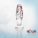 Анальная втулка Sexus Glass стеклянная, прозрачная, 14,5 см 912199